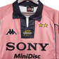 Juventus Pink Jersey 1997/98 laid flat retro away kit vintage Goatkits Store