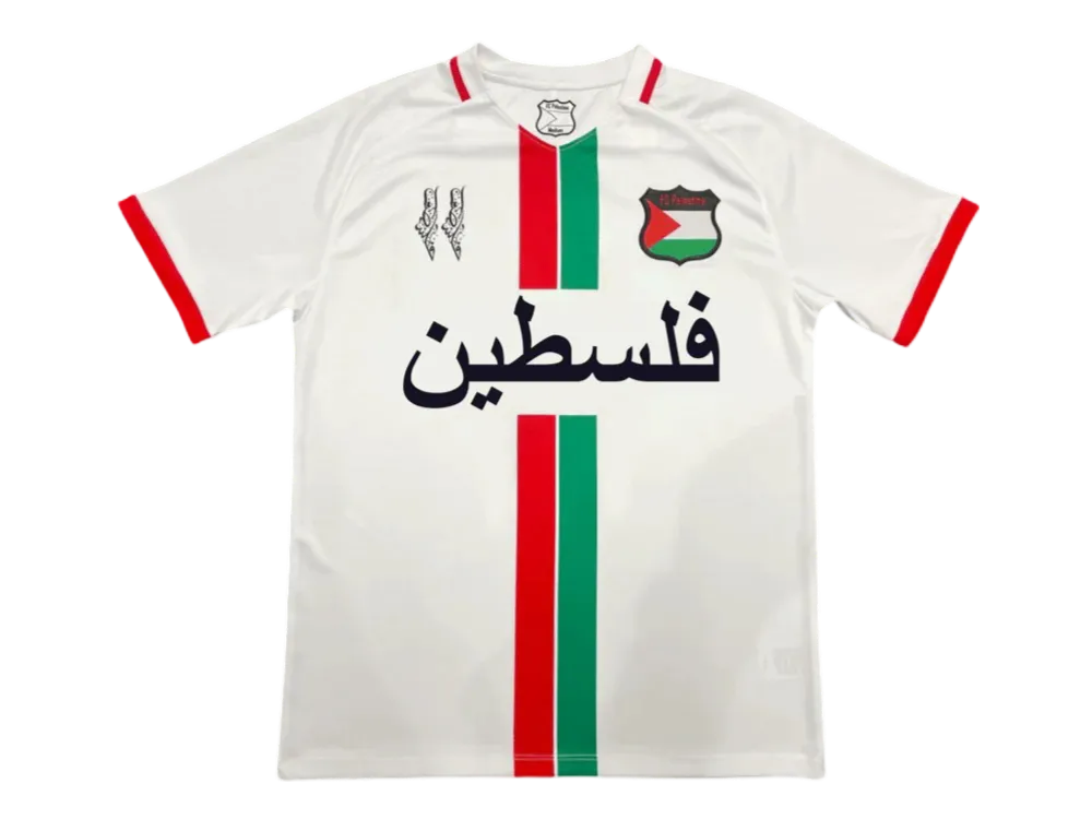 2024 Palestine White Centre Striped Red & Green kit - Fan version - Goatkits Store