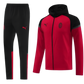 2024/2025 AC Milan RedBlack Hoodie Full Zipper Jacket + Long Pants | GoatGears Store