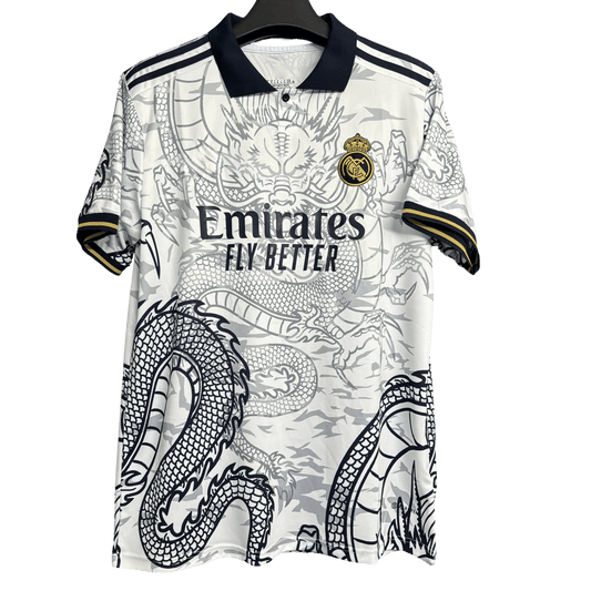 Real Madrid Blue & White Dragon Jersey - 2025/2026 Special Edition Fan Version - Goatkits Store