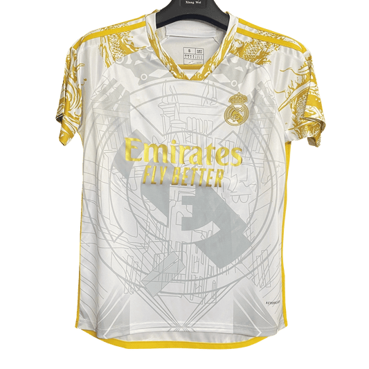 Real Madrid White & Gold Jersey - 2025/2026 Special Edition Fan Version - Goatkits Store