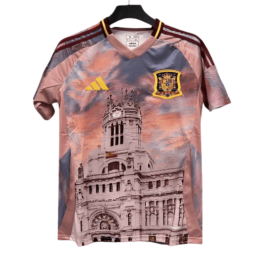 Spain Euro Trophy Plaza Cibeles Soccer Jersey - 2024 Limited Edition Jersey - Goatkits Store