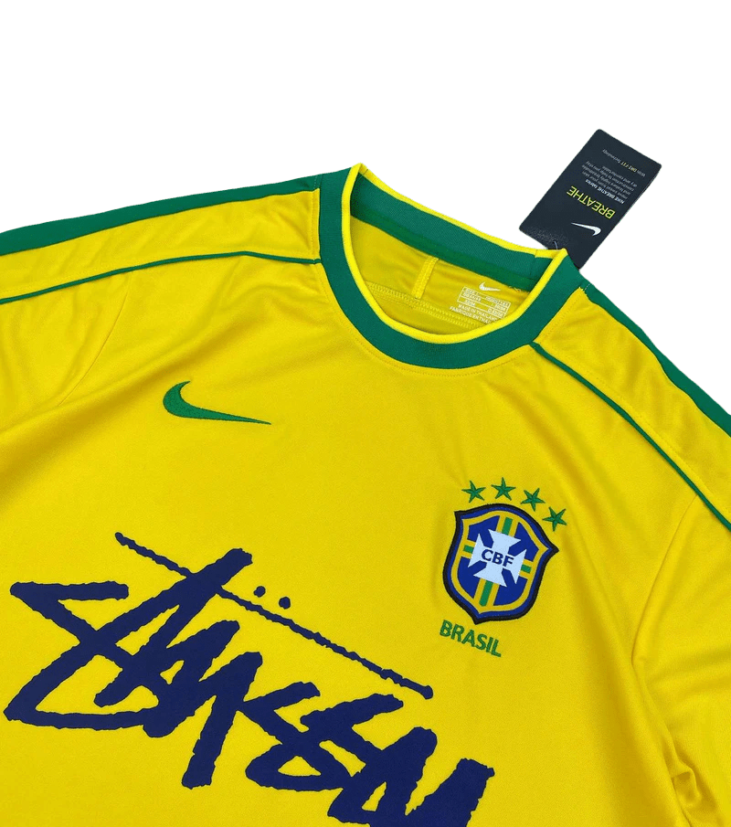 Stussy football jersey - 1998 Brazil Home Limited Edition Jersey Fan Version - Goatkits Store