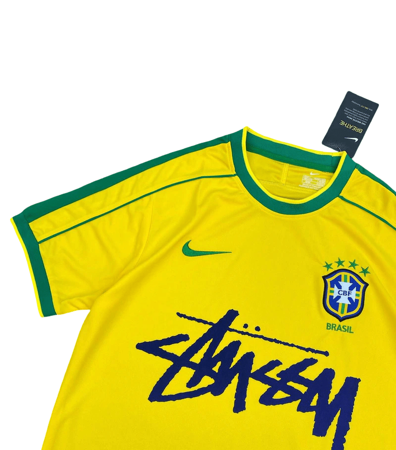Stussy football jersey - 1998 Brazil Home Limited Edition Jersey Fan Version - Goatkits Store