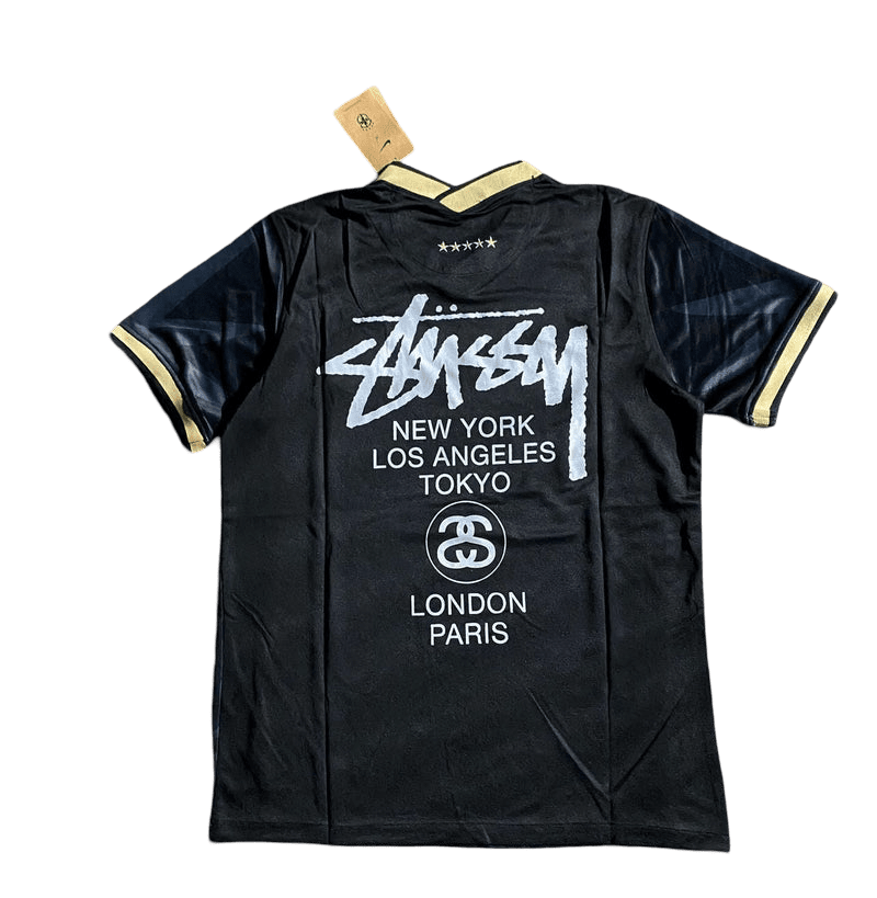 Stussy football jersey - Brazil Black Limited Edition Jersey Fan Version - Goatkits Store