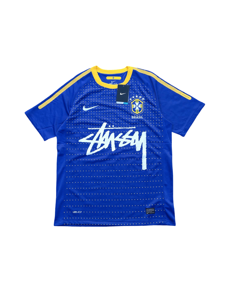 Stussy football jersey - Brazil Blue Limited Edition Jersey Fan Version - Goatkits Store