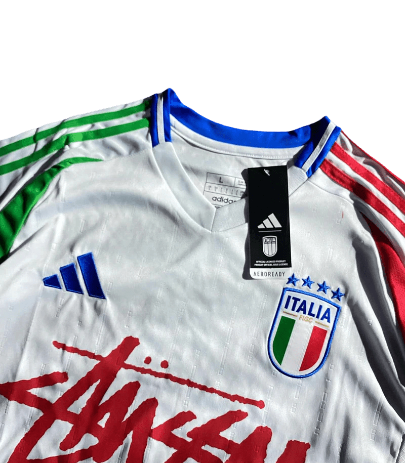 Stussy football jersey - Italy Limited Edition Jersey Fan Version - Goatkits Store