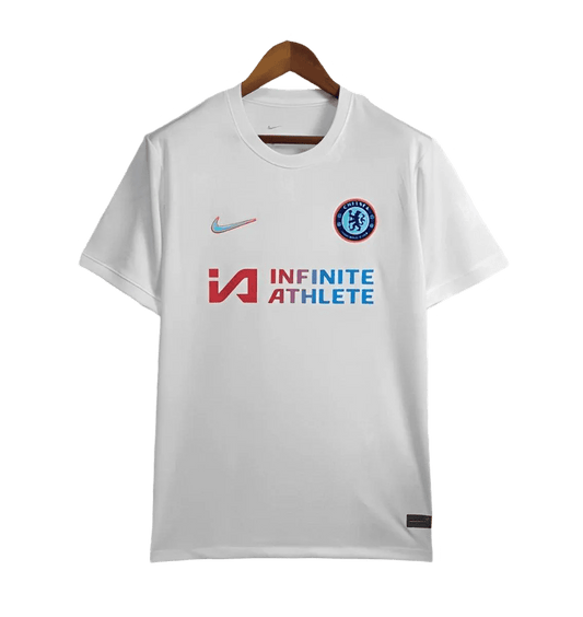 The Blues Soccer Jersey - 2024 White Limited Edition Jersey - Fan Version - Goatkits Store